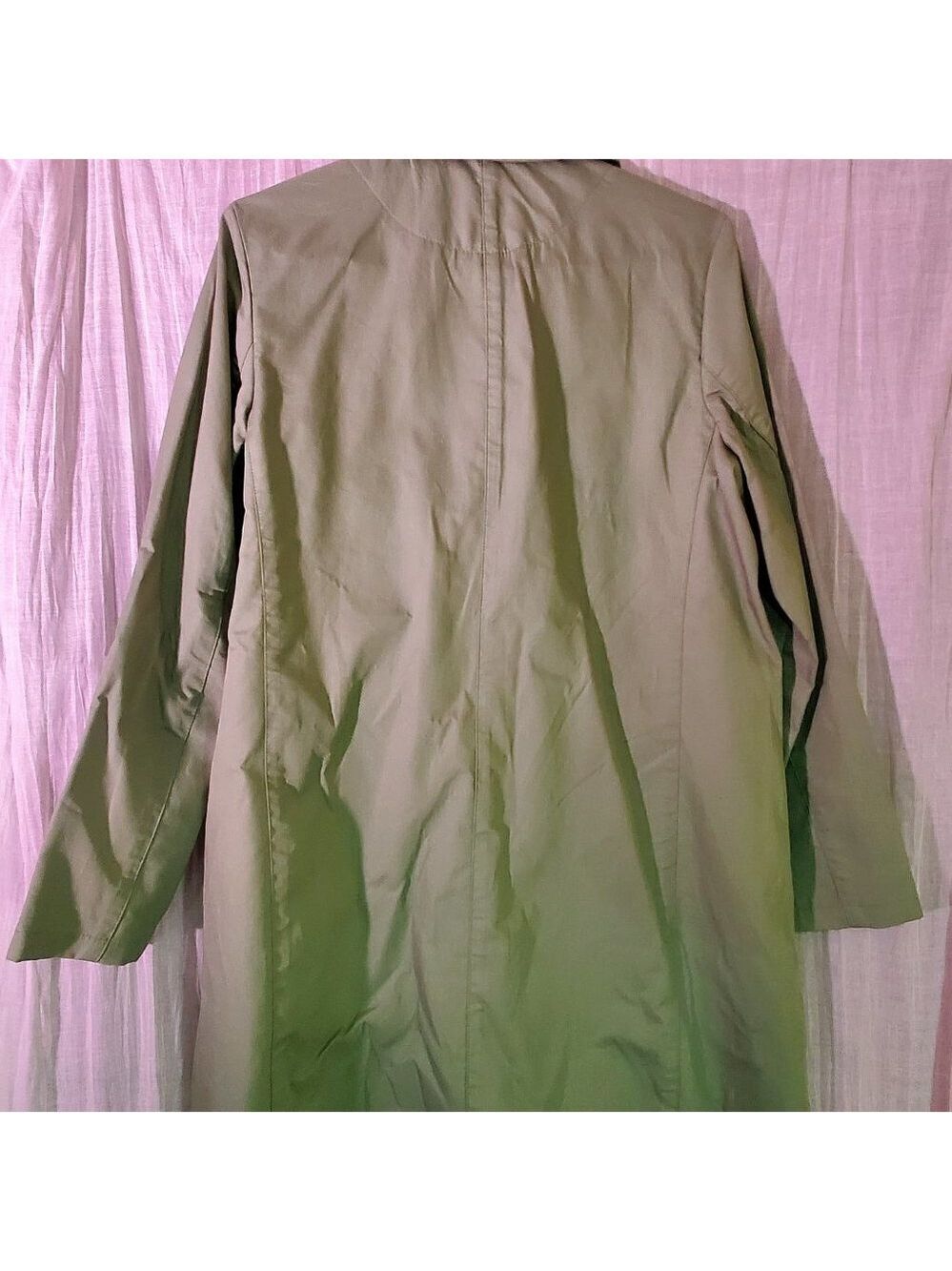 NWOT - GAP Apple Green Raincoat - Long Lightweight - Picture 9 of 10